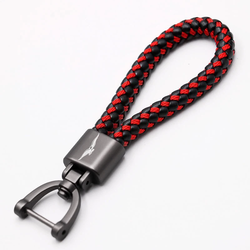 Exquisite Woven Keychain for Motorcycle Enthusiasts