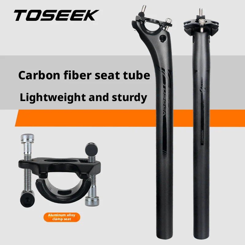 MTB 로드 바이크 카본 카누 시트 포스트 27.2, 매트 블랙, 31.6mm 길이, 400mm, 시트 포스트 튜브, 자전거 부품