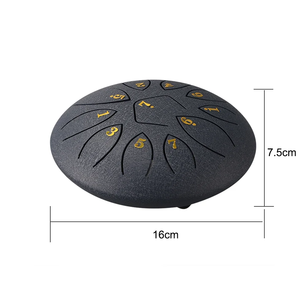 6 inch Steel Tongue Drum Pan Tank Drum with Bag 8/11 Tune Musical Instrument Hand Lightweight Portable Music Elements Set