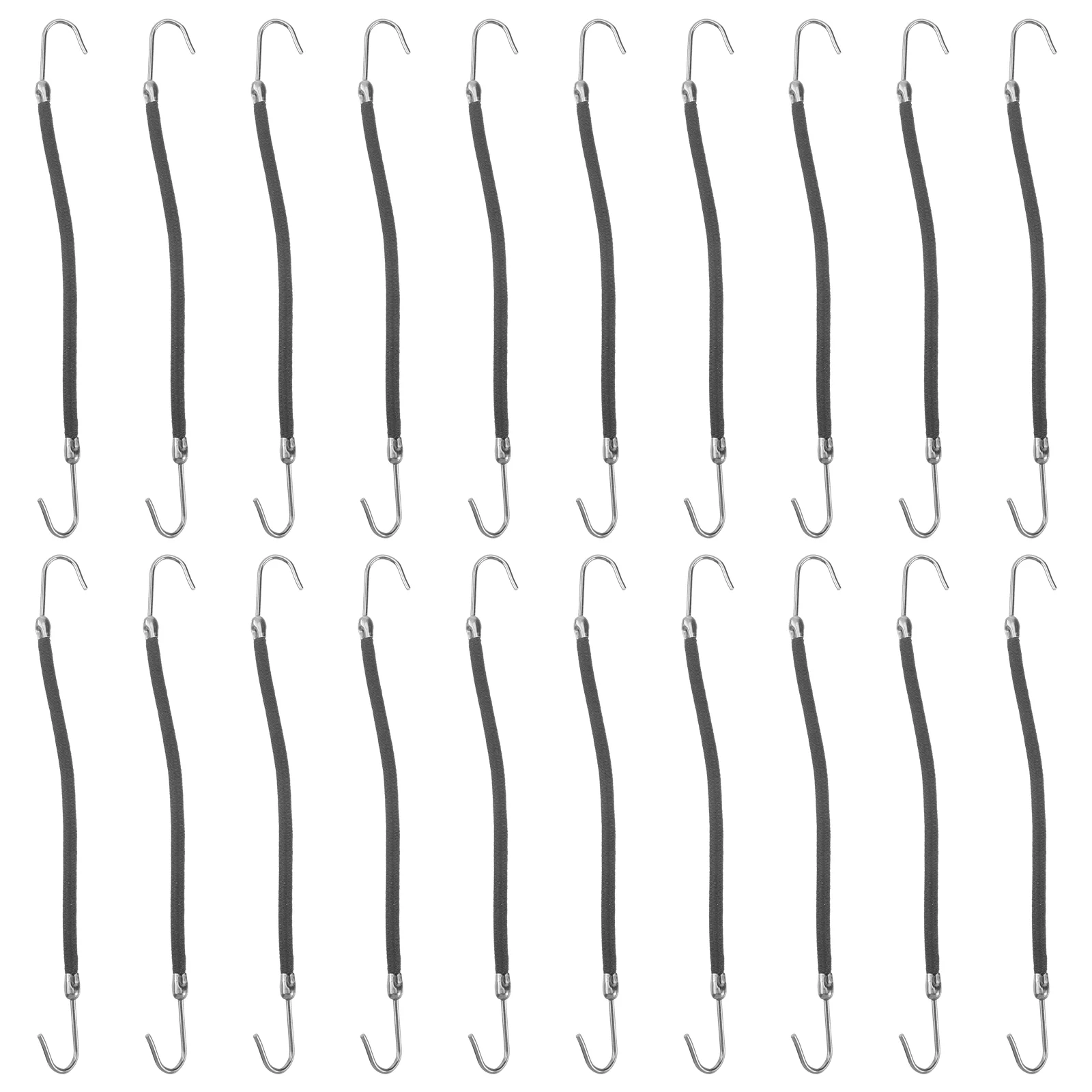 

Крючки для хвоста, 20 шт. эластичные резинки для волос, завязки для волос, резинки, крючки, держатель для волос, банджи для волос с крючками для