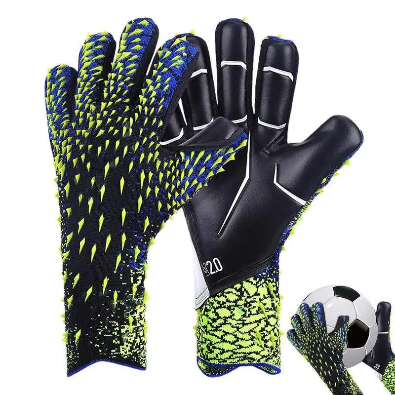 

Latex Goalkeeper Gloves Thickened Football Professional Protection Adults Teenager Goalkeeper Soccer Goalie Football Gloves