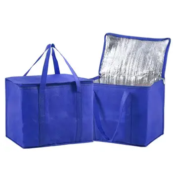 Picnic Thermal Insulated Bag For Food Outdoor Thickened Aluminum Film Cooler Bags Camping Handbag Waterproof Lunch Box