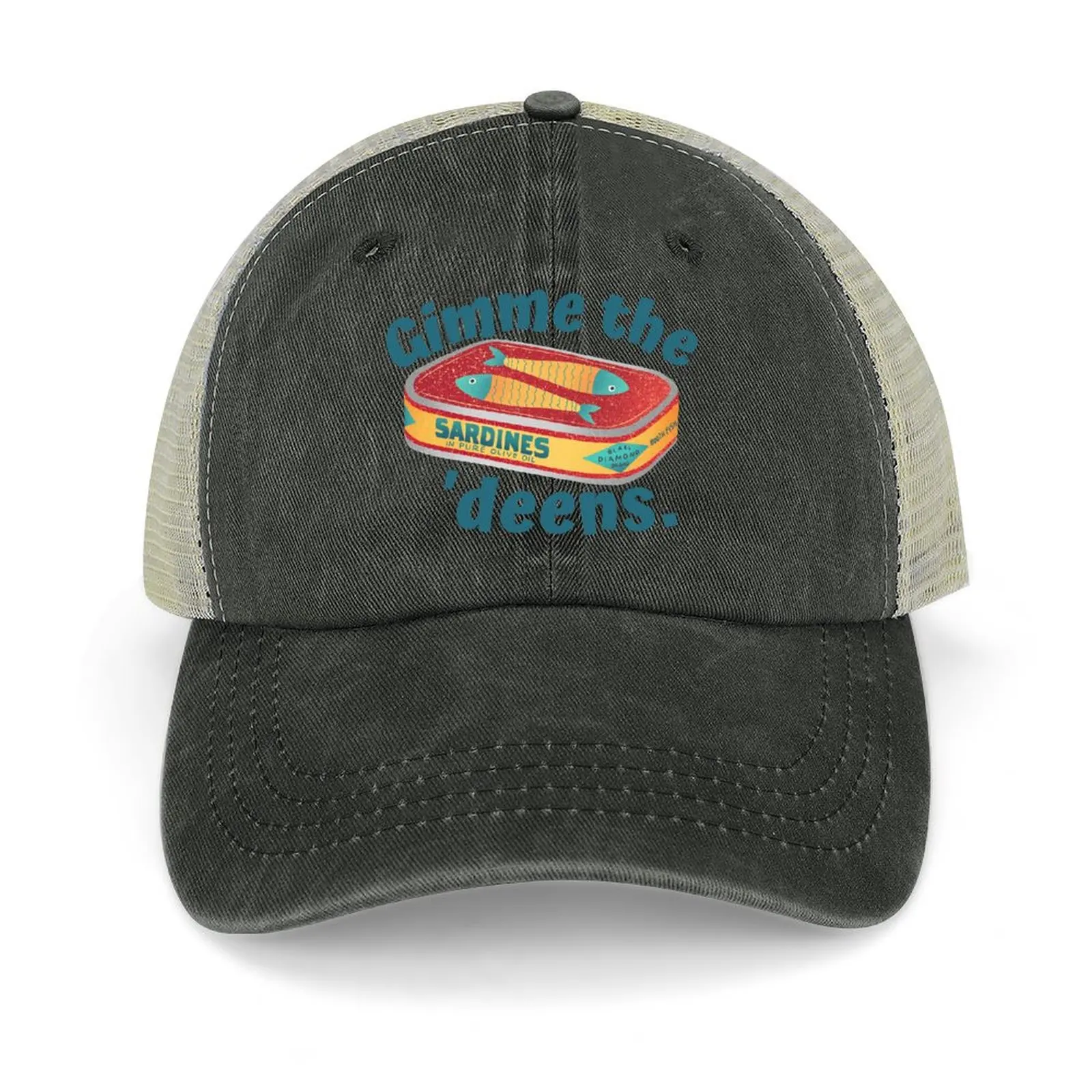 

Gimme the 'deens - Sardine Lovers Cowboy Hat Mountaineering Vintage Golf Snap Back Hat Men's Women's