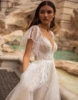 Tulle Short Sleeves Wedding Dresses Sweetheart Collar Bridal Gowns Elegant A-Line Mopping Length Vestidos De Novias Customized 4