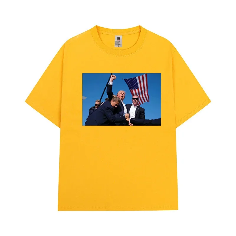 Trump tenía razón en todo Camiseta estampada con partidario de Donald Trump Camiseta de algodón de moda con cuello redondo y manga corta informal para hombre