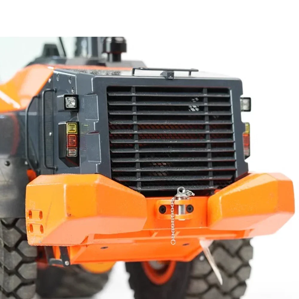 ZW370 RC Loader 1/14 JDM 198 RC Hydraulic Loader Metal Model RTR with Light and Sound System Engineering Remote Control Car Toy 6