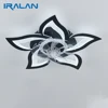 IRALAN Ceiling Fan with Lights Remote Control,6 Speeds 3 Light Color Flush Mount Ceiling Fan for Kitchen Bedroom 1