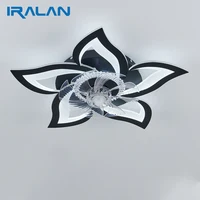 IRALAN Ceiling Fan with Lights Remote Control,6 Speeds 3 Light Color Flush Mount Ceiling Fan for Kitchen Bedroom 1