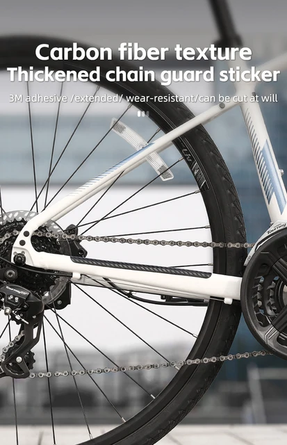 Amabro PCS Bicycle Chainstay Protector Decal, Chainstay Frame Guard  Adhesive Protection Sticker Bicycle Frame Protective Film Cover For Mountain - Main Image