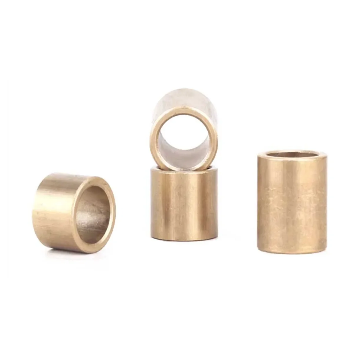 Copper Shaft Sleeve-Powder Metallurgy Oil Bearing Copper Sleeve Brass Bushing Lining Thin Inner Diameter 3 4 5 6 8 mm