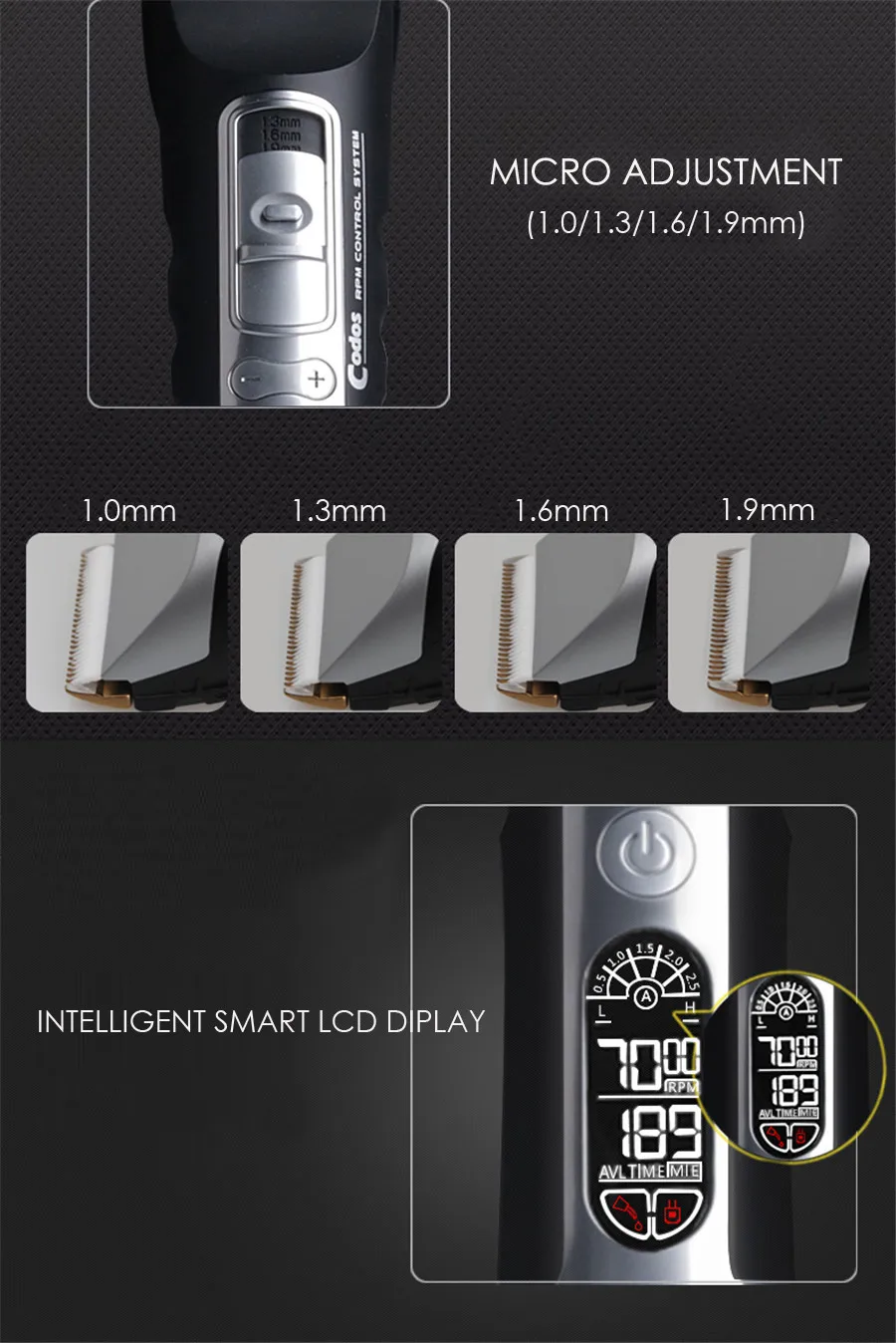 Codos 970 ο    Ŭ, LCD ÷,   Ʈ,  鵵, 7000rpm