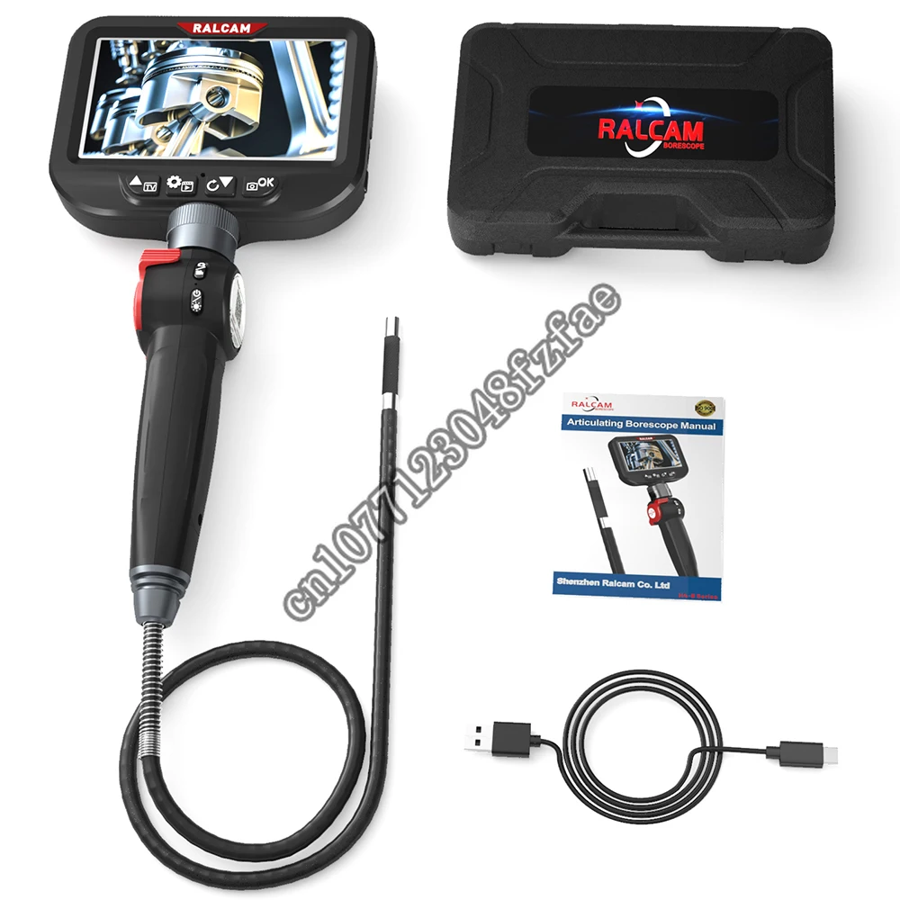

Hot Selling 1M Cable Flexible Industrial 2Mp Hd 360 Degree Rotate Steerable Borescope