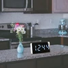 Digital Clock Large Display LED Electric Alarm Clock Mirrored Alarm USB Ports Modern Decorations for Car Decorations 5