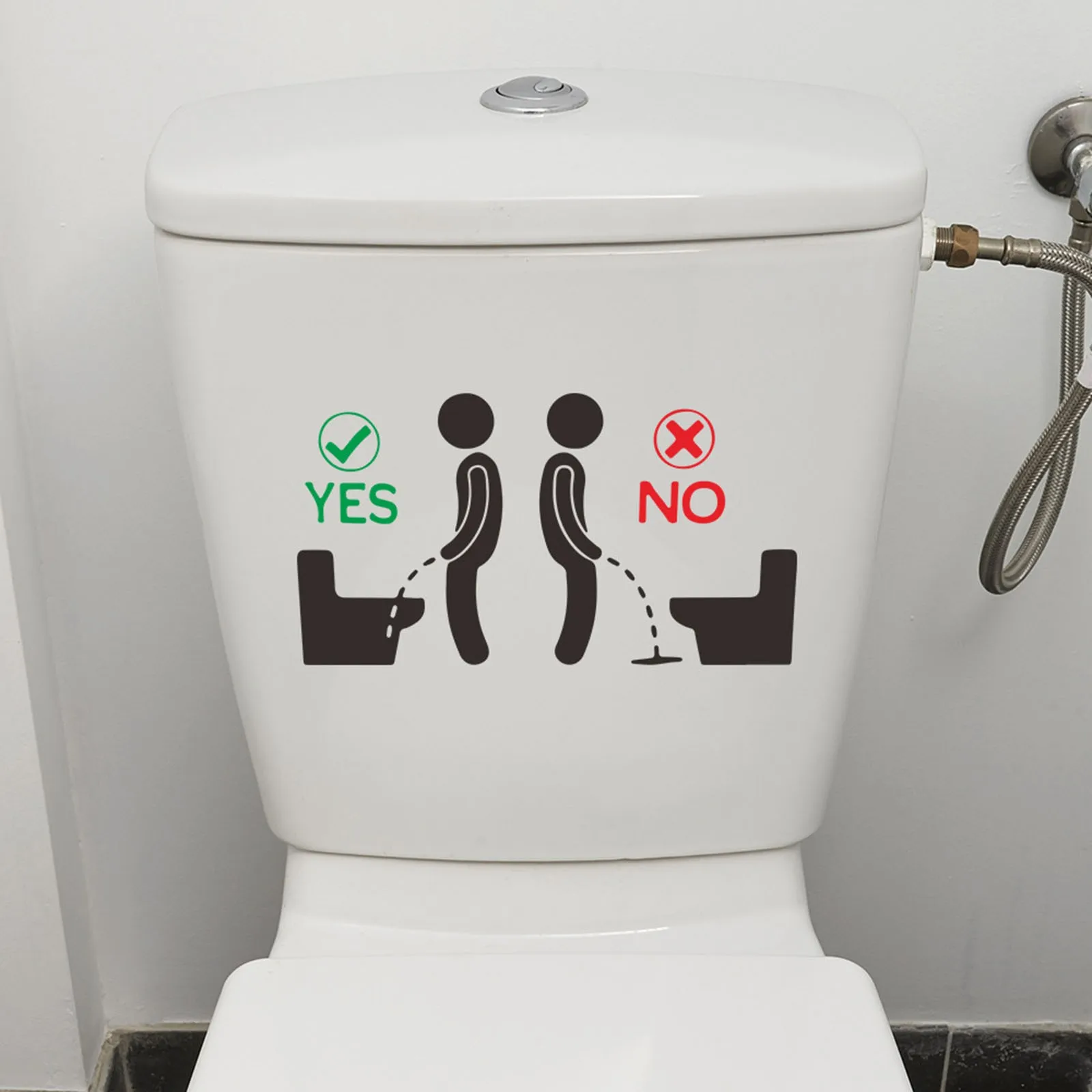 

Toilet Stickers Personality Antics Reminder Removable Toilet Stickers Bathroom Toilet Decoration Self-Adhesive Wall Stickers