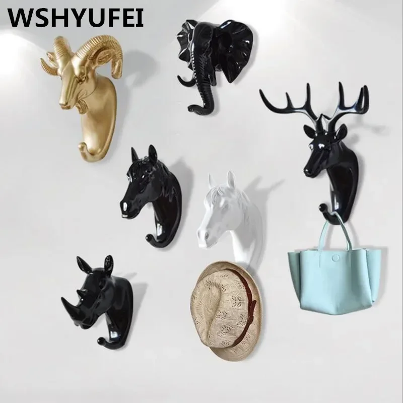 New ROTOCAST Material Light Environmental Protection Animal Hook Home Decoration Wall Storage Rhinoceros Simulation Wall Hanging magnetic hooks wall mount hooks self adhesive hooks multi purpose hooks adhesive wall hook bag hook wall holder suction cup hook kitchen hooks wall organizer hook