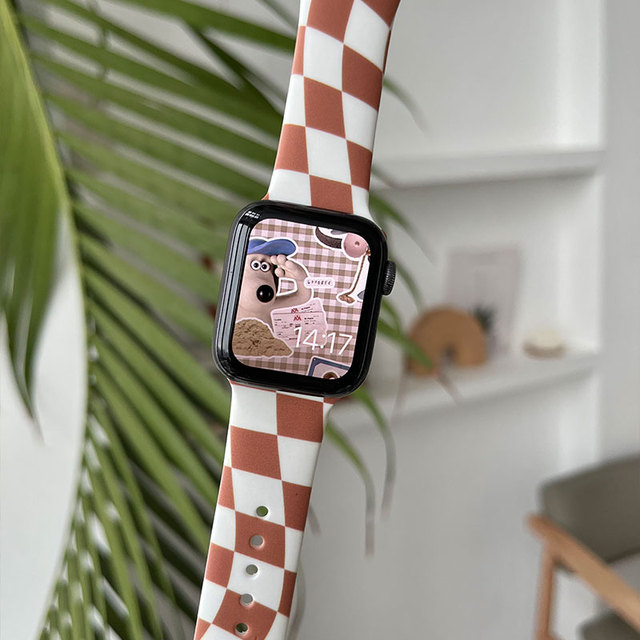 Strap For Apple Watch 45mm band 44mm 40mm 38mm 42mm Printing Strap correa wristband bracelet iWatch 3 4 5 se 6 7 band