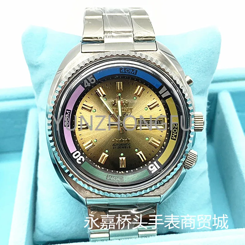 

Men's Japanese Double Lion Automatic Mechanical Haiba Watch Rotating Large Dial Multifunctional with Luminous Watch