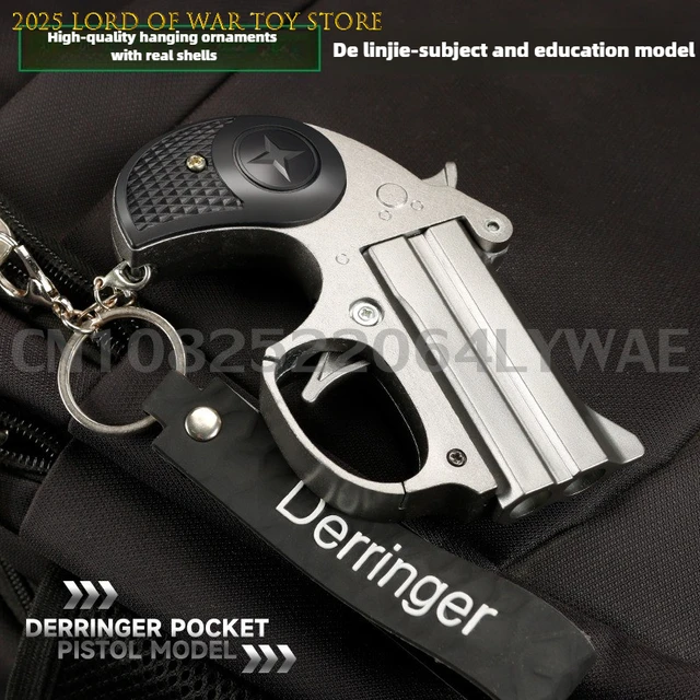 Children Portable Deringer Launcher Mini Manual Soft Bullet Shell Ejection Toy Gun Boy Small Pistol Pocket Model Christmas Gift 3