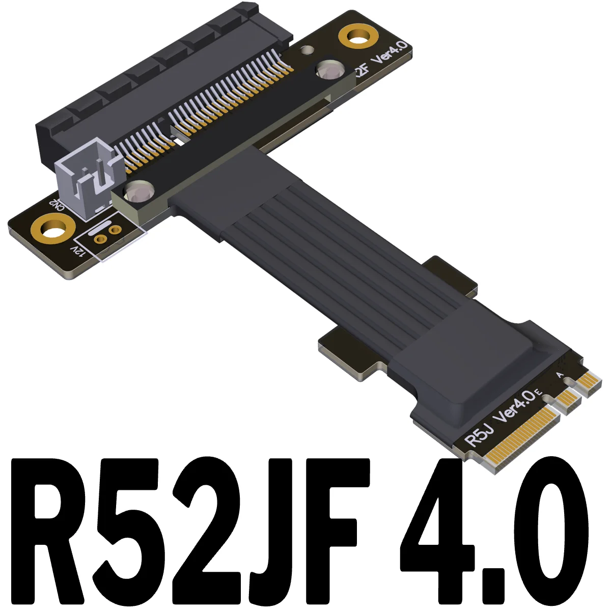 

2022 горячая Распродажа R52JF 4,0 M.2 WiFi A.E ключ к PCIe4.0 x4 Удлинительный кабель, полная скорость Gen4 PCIe 4,0 M2 WiFi к 4x SSD переходник