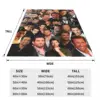 Throw Blanket Hugh Jackman Photo Collage Micro Fleece Blanket Four Sizes Cartoon Comfortable For Bedroom AntiPilling Blanket 5