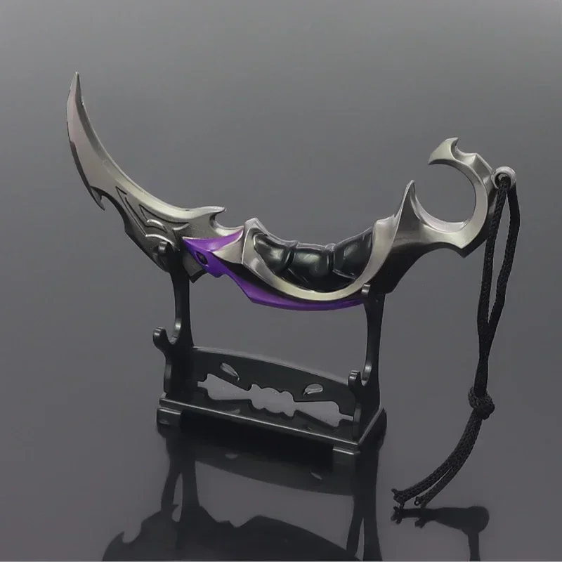 Valorant Weapon Melee Reaver Karambit Knife 15cm Metal Game Peripheral katana samurai Sword Uncut Blade Ornaments Gift Toys Boys 2