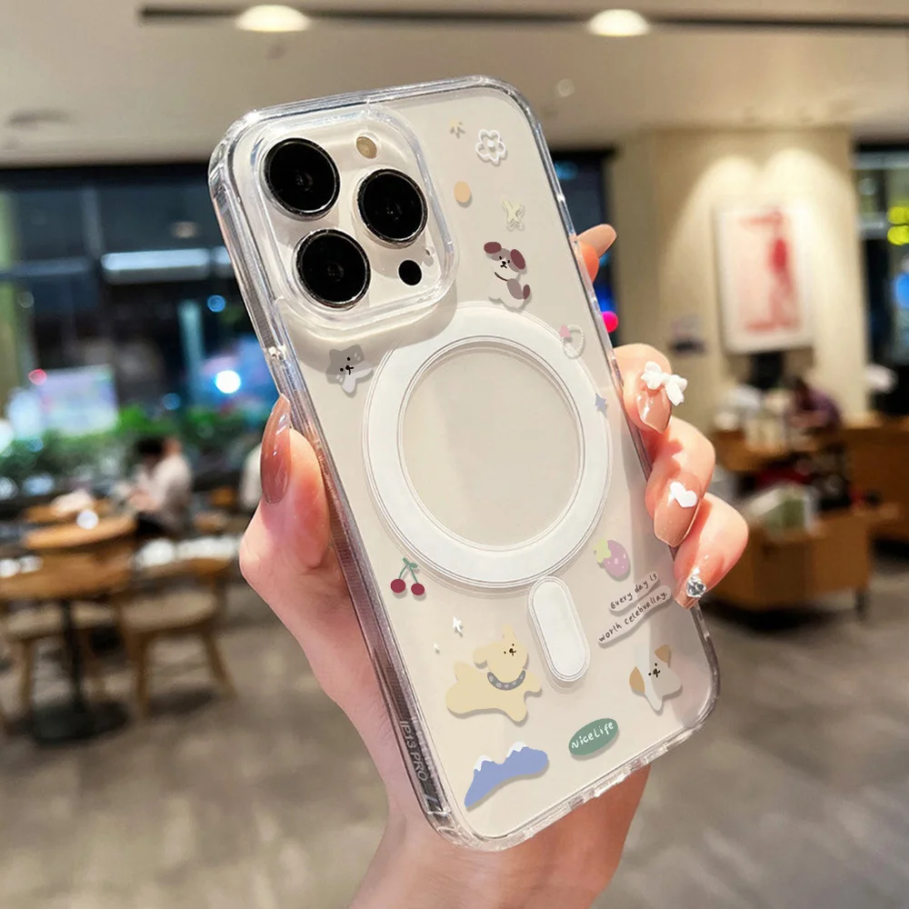 Charming Cat-Themed Phone Case with Magsafe Compatibility