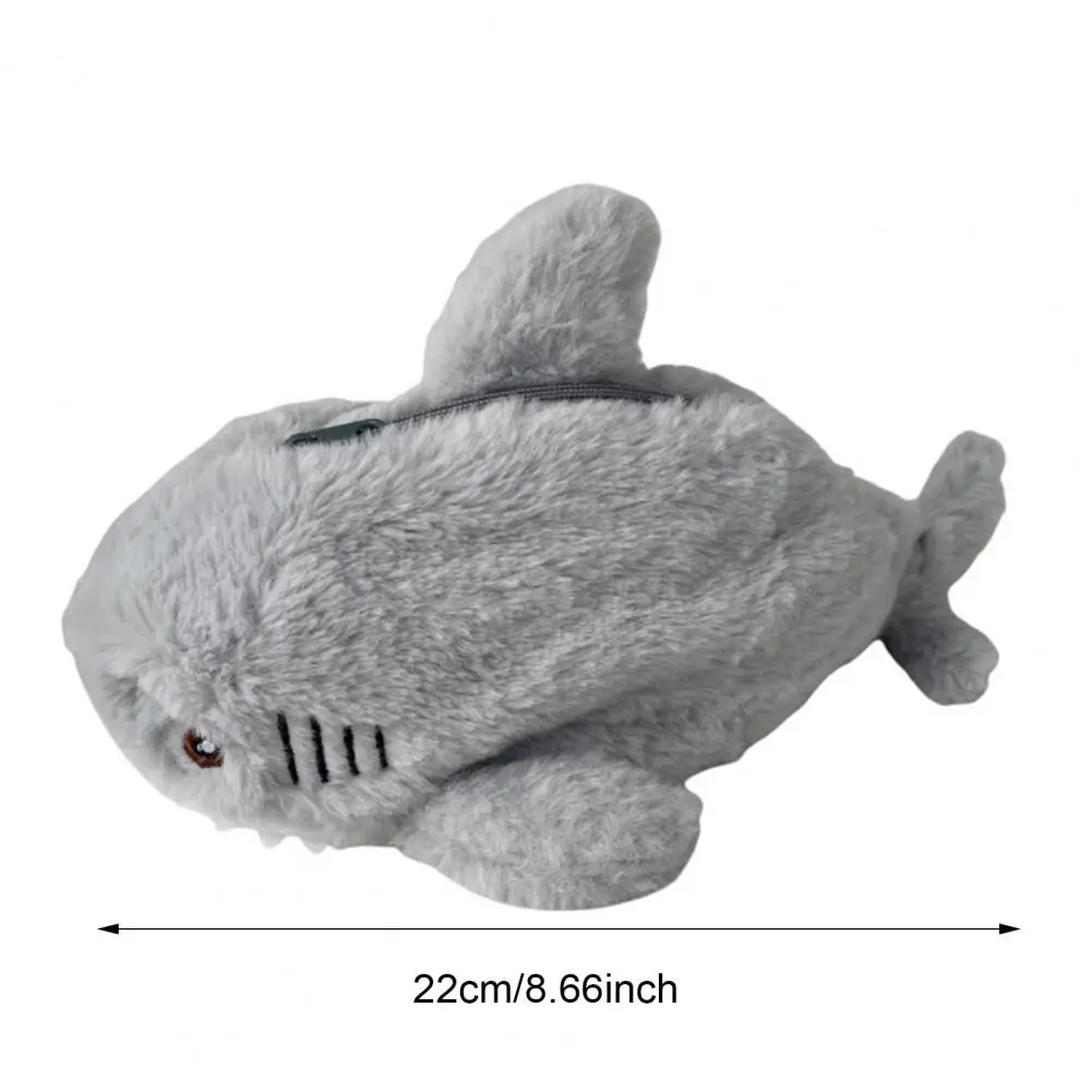 Cute Fox Pen Bag - Plush Fluffy Makeup Organizer With Zipper, Large Capacity Animal Case