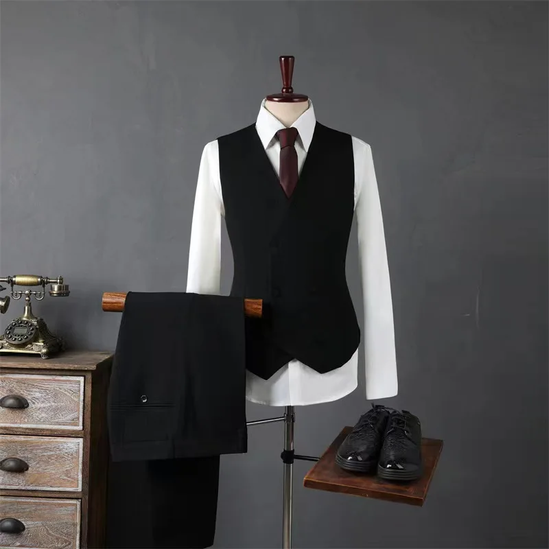 High sense of suit green fruit collar groom wedding suit men slim handsome wedding banquet dress
