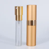 Wholesale 8ml  Metal aluminum refillable perfume bottle  cosmetic spray bottle  portable empty Atomizer perfume travel bottle 2