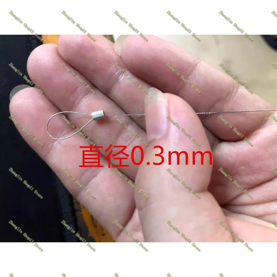 0.3mm-4mm 20M-100M 304 Stainless Steel Wire Rope, Sea Fishing Line Chain Hook Line Crystal Soft 7x7 7x19 Clothesline