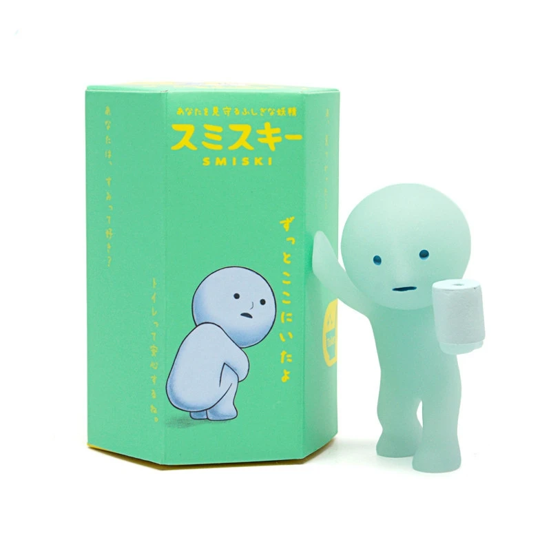 Figurine miniature smiski série toilette phosphorescente bureau_voghion.com