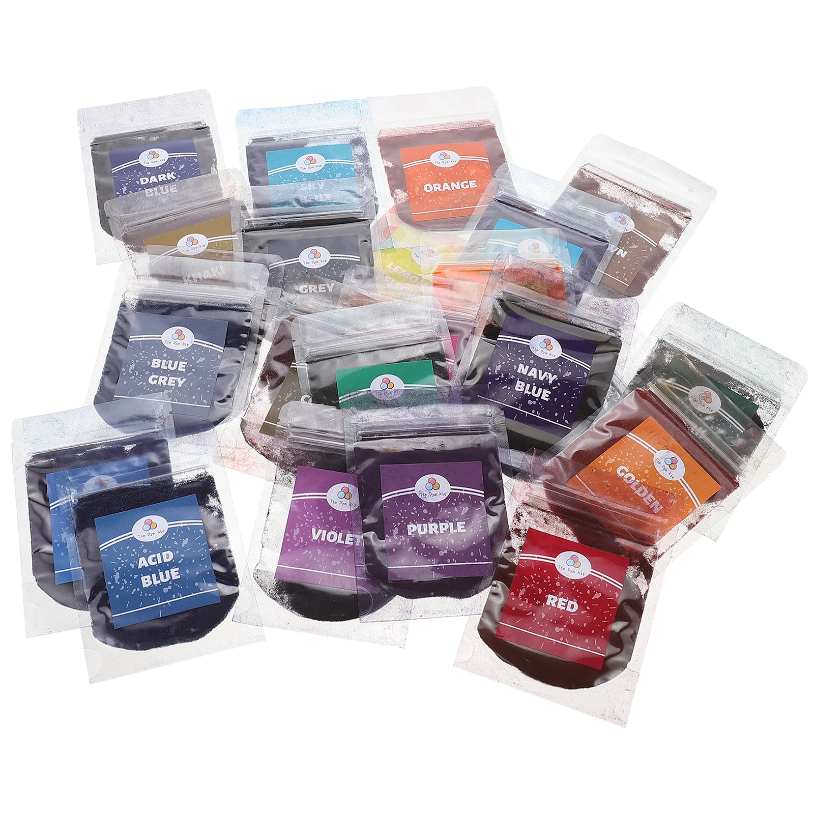 

24Bags Hallowmas Diy Nail Kitss Powders Refurbished Coloring Agent Cotton Linen Jeans Canvas Pigment Party Decor