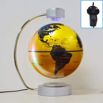 8 Inch Maglev Globe Self Rotating World Maps English Levitating Globus Levitation Magnetic Floating Map Geography Education Deco 10