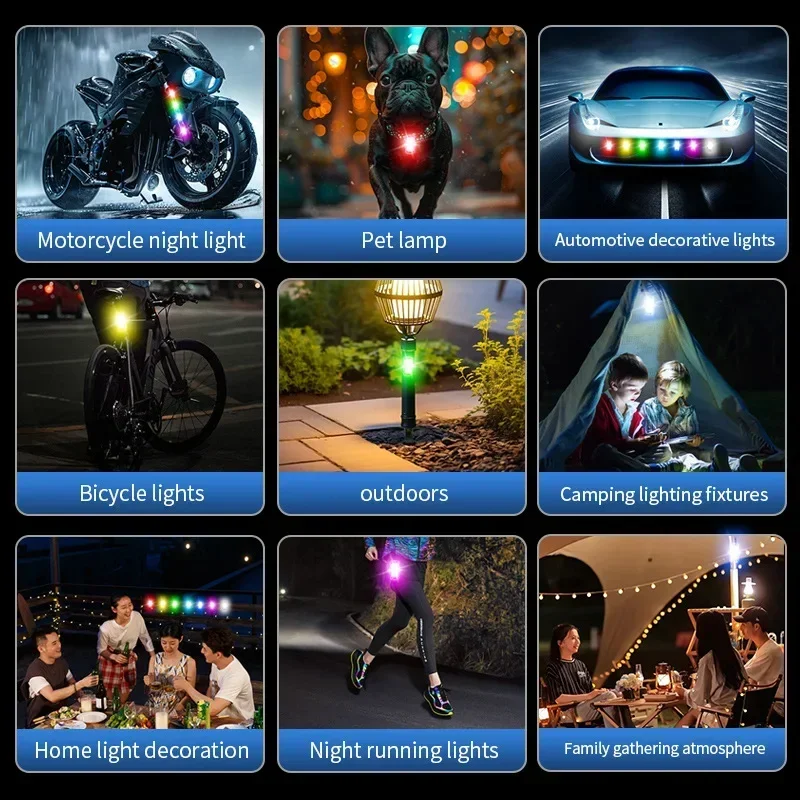 Kit Lumière Stroboscopique LED Moto Voiture Vélo avec Télécommande