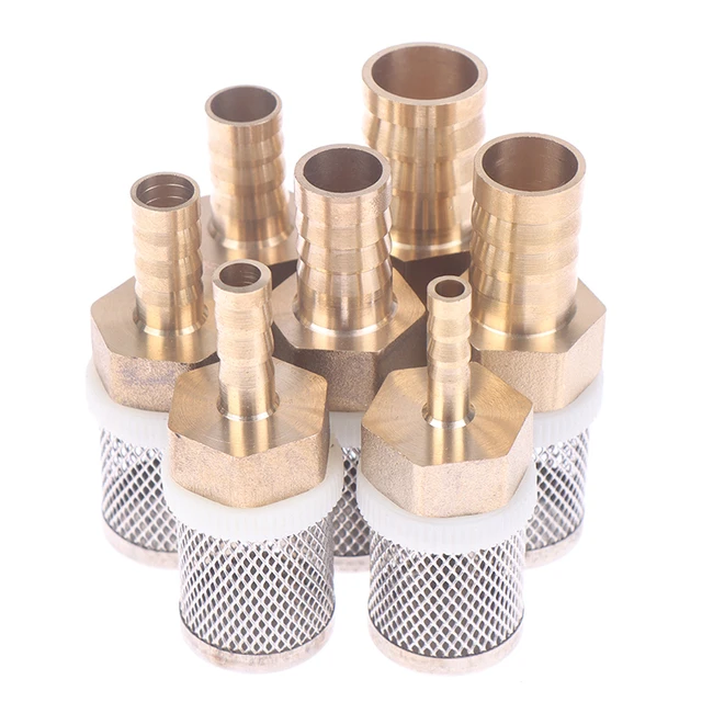 1Pc 6 Mm-19 Mm Tömlőszűrő Autó Mosó Kerti Öntözőszűrő Sárgaréz Szűrő Permetező Szivattyú Háló Rozsdamentes Acél Hálószűrő - Image 2