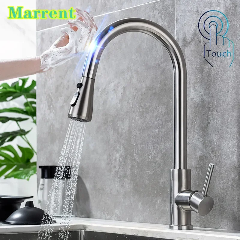 torneiras-de-cozinha-de-aco-inoxidavel-com-torneira-misturadora-quente-e-fria-pull-down-kitchen-fixture