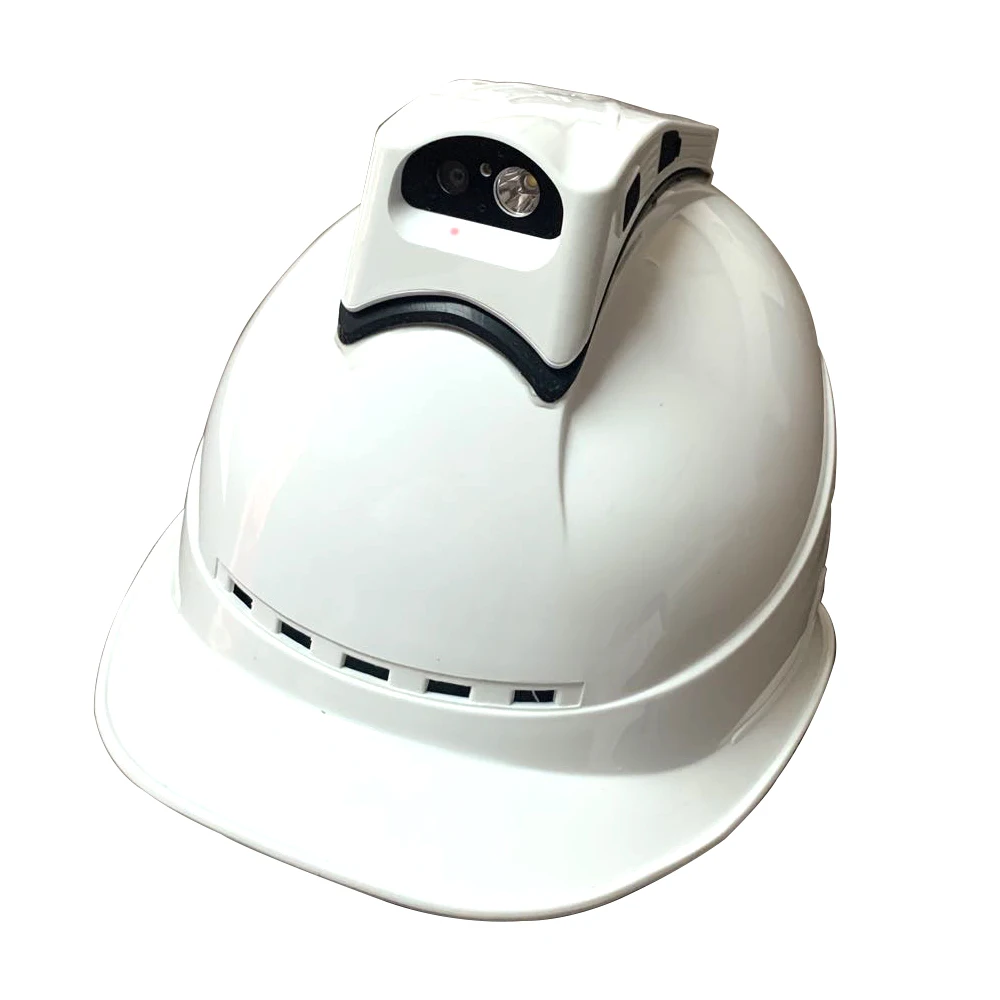 

4G GPS live video audio intercom Safety helmet camera for railway construction oil and Gas workers