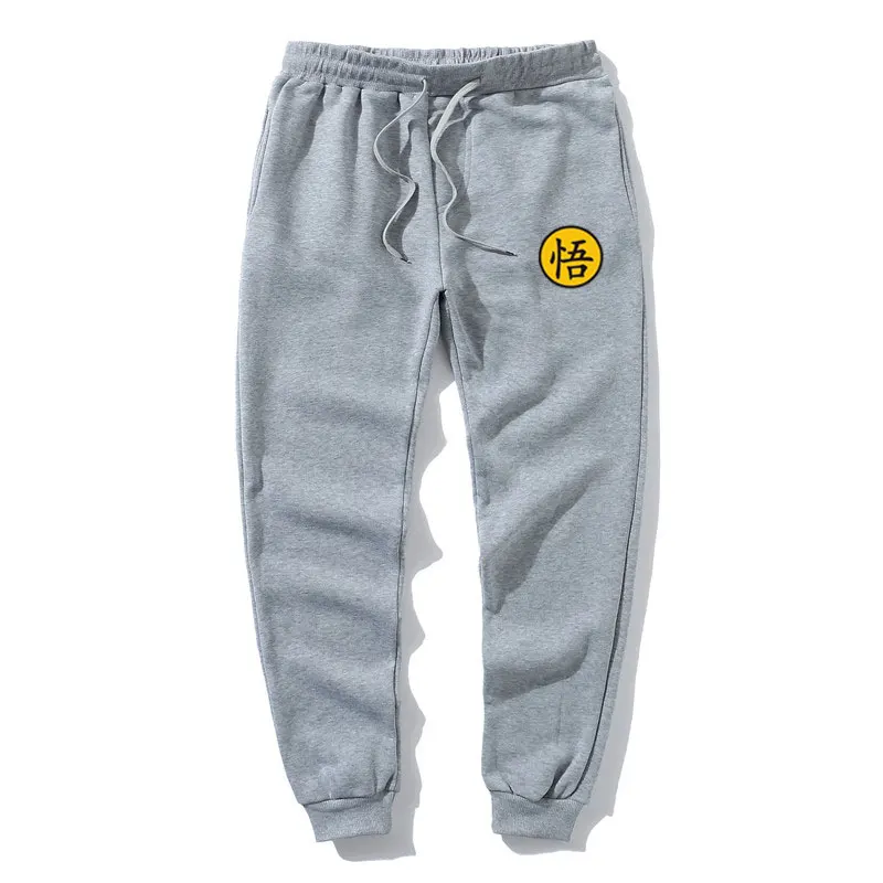 Men's Sweatpants Son Goku Print Autumn Winter Fleece Warm Jogging Pants Multiple Packs Male Outdoor Casual Straight Trousers 3