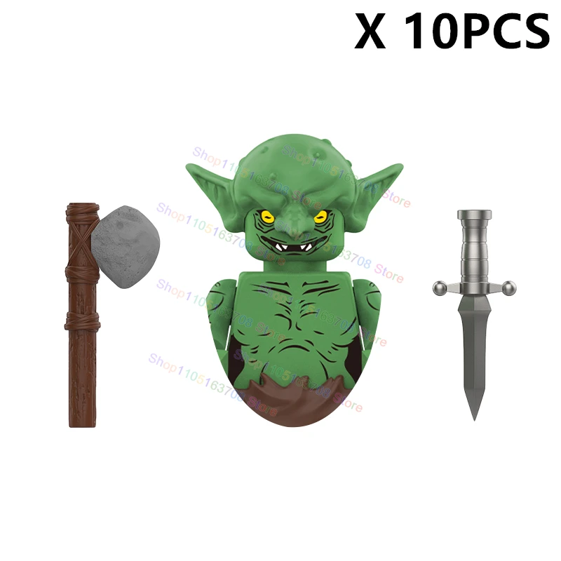 MOC Bausteine Grünes Monster Zubehör Mini-Actionfiguren Sammlerstück DIY Spielzeugmodell Dekorative Geschenke GG014 GG013 – Detail 6