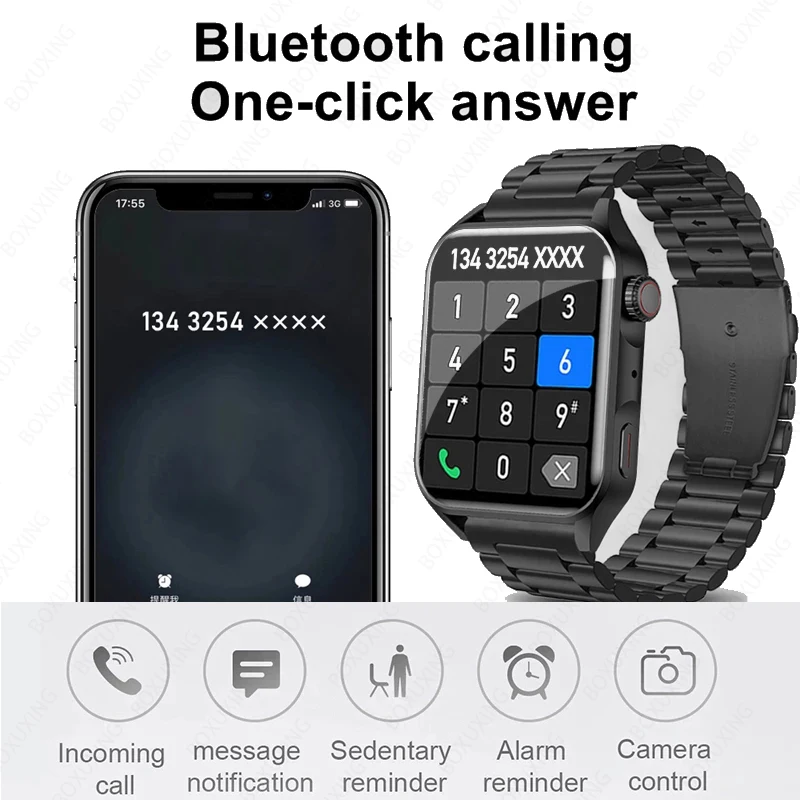 2023 ο Smartwatch  AMOLED HD ũ  ȭ IP68  Heartrate    Ʈ ġ ȵ̵ IOS