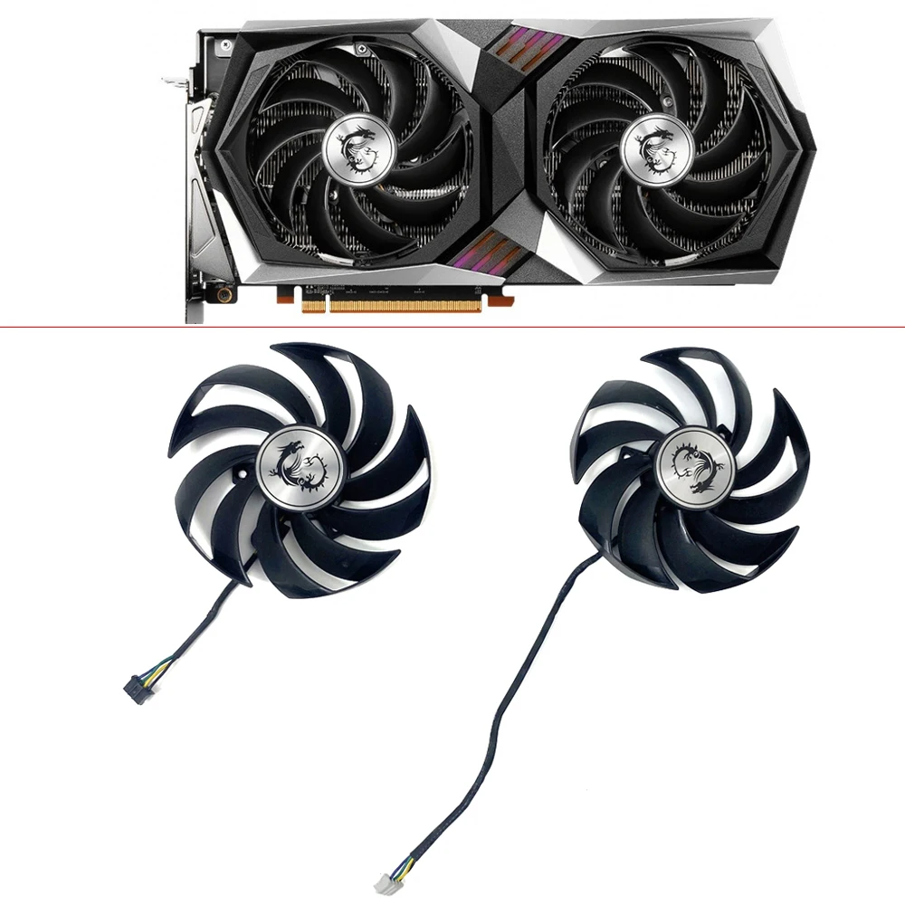 Accessori Di Raffreddamento Della Scheda Grafica Muslim95 Mm 4Pin Rtx3060 Ti Gpu Fan Per Msi Radeon Rx 6700 Xt Gaming X Geforce Rtx 3060
