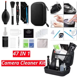 7-47PCS Camera Cleaner Kit DSLR Lens Digital Camera Sensor Cleaning Set for Sony Fujifilm Nikon Canon SLR DV Cameras Clean Kit