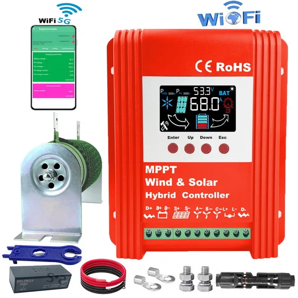 Hybrid Wind Solar System Controller Power Store