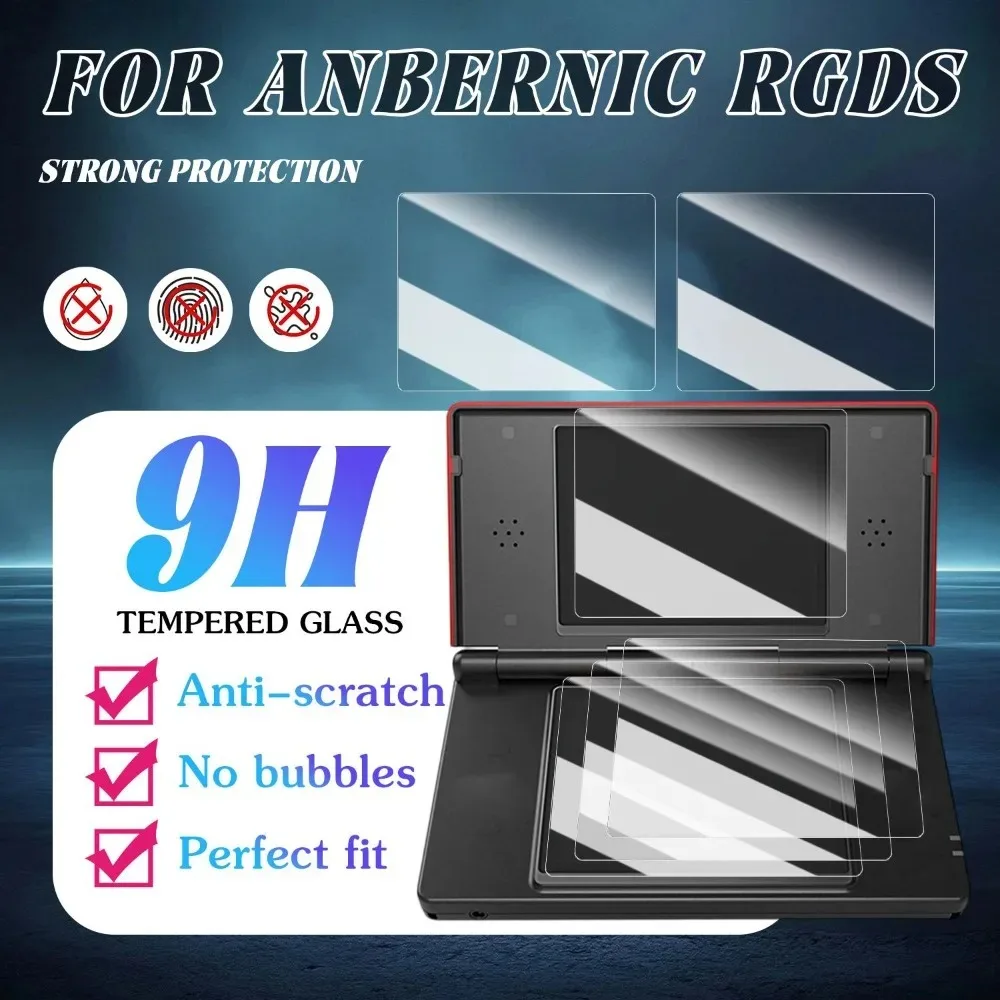 Tempered Glass Screen Protector for Anbernic RGDS Flip Console - HD Anti-Scratch Protection