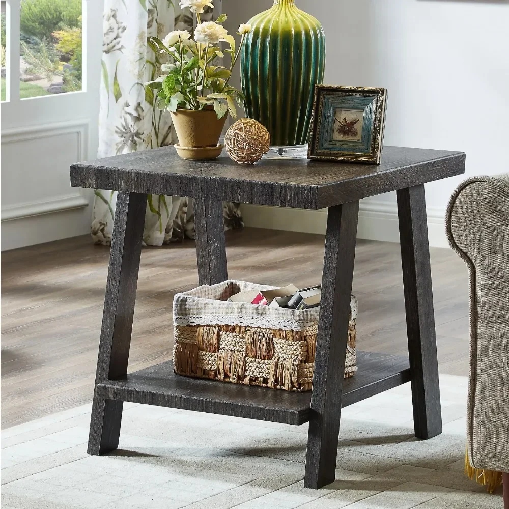 

Athens Contemporary Wood Shelf End Table