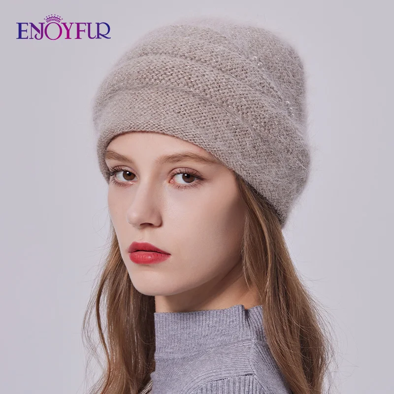 Women's Winter Beanie Hat | Solid Color Stretch Knit Skull Cap For Cold Weather - View #7
