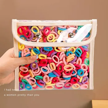 200/400 pz Carino Colorato Piccole Fasce Per Capelli Per Le Bambine Coda di Cavallo Titolare Cravatta Dei Capelli Elastico Mini Anello Dei Capelli Accessori Per Capelli 1