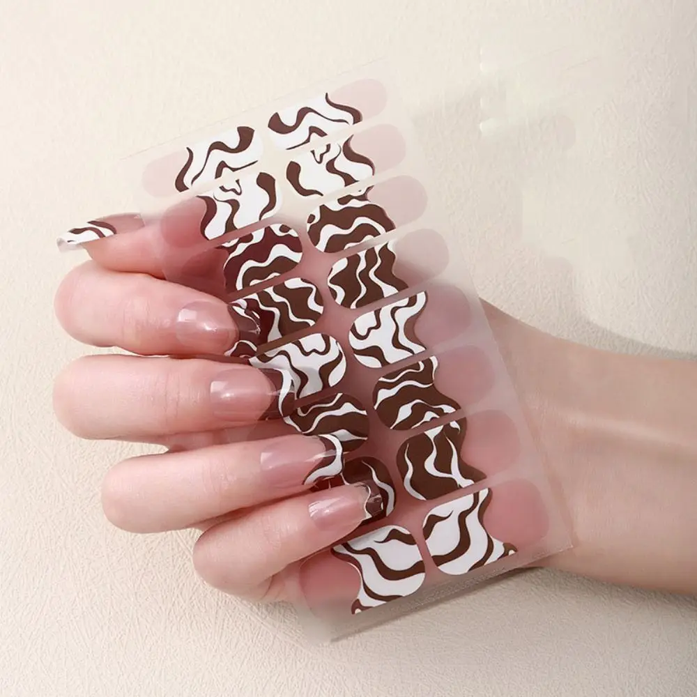 

3 Sheet Waterproof French Nail Decals Nail Art 16 Strips Nail Art Sticker 3D Nails Polish Wraps No Damage to Nails