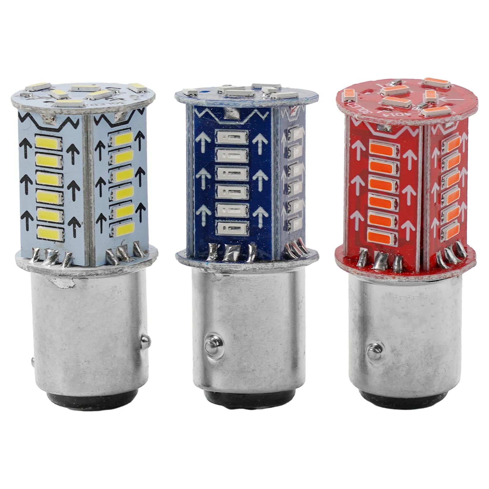 

12V LED Lamp White/blue/Red Universal 1157 3014 LED Light Sequential Brake And Strobe Rear Brake Reverse Brake Bulbs Auto Parts
