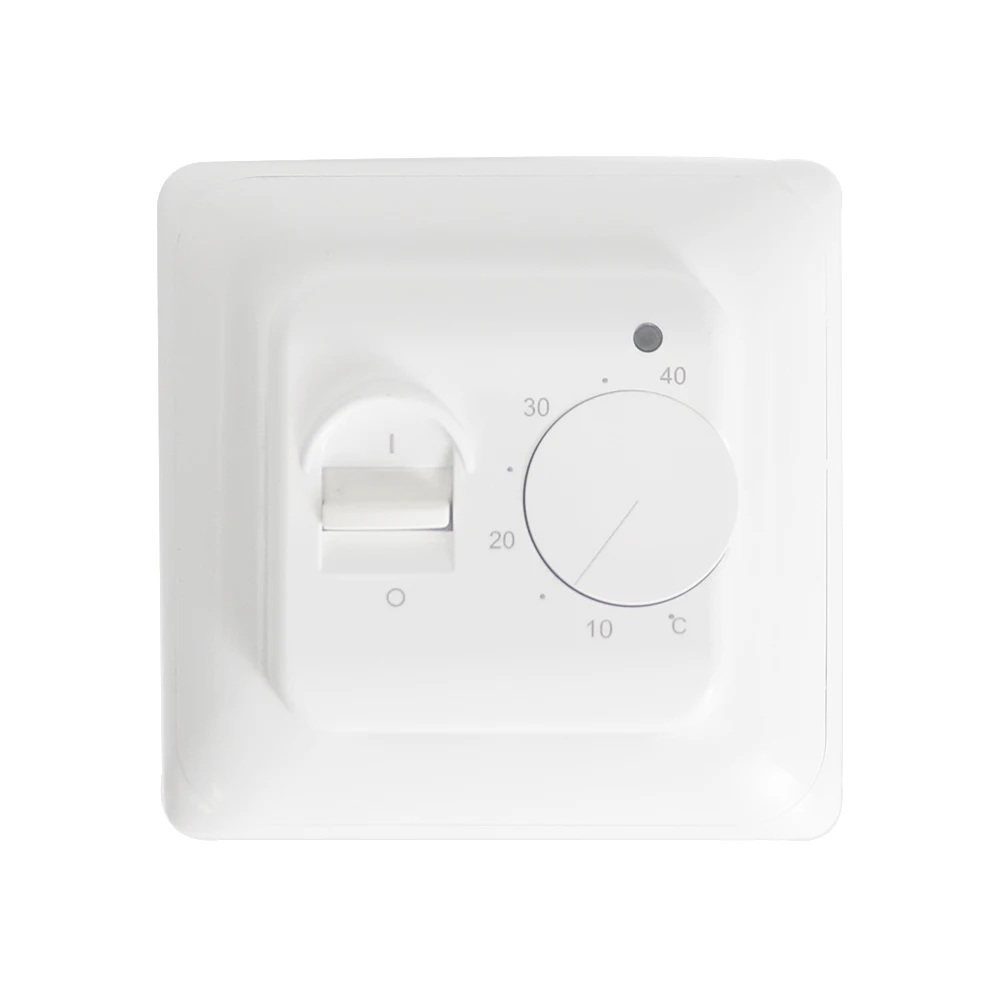Elektrischer Raumthermostat für Fußbodenheizung, manuelles warmes Bodenkabel, Verwendungsthermostat, 220 V, 16 A, Temperaturregler-Instrument (1 Stück) – Detail 4